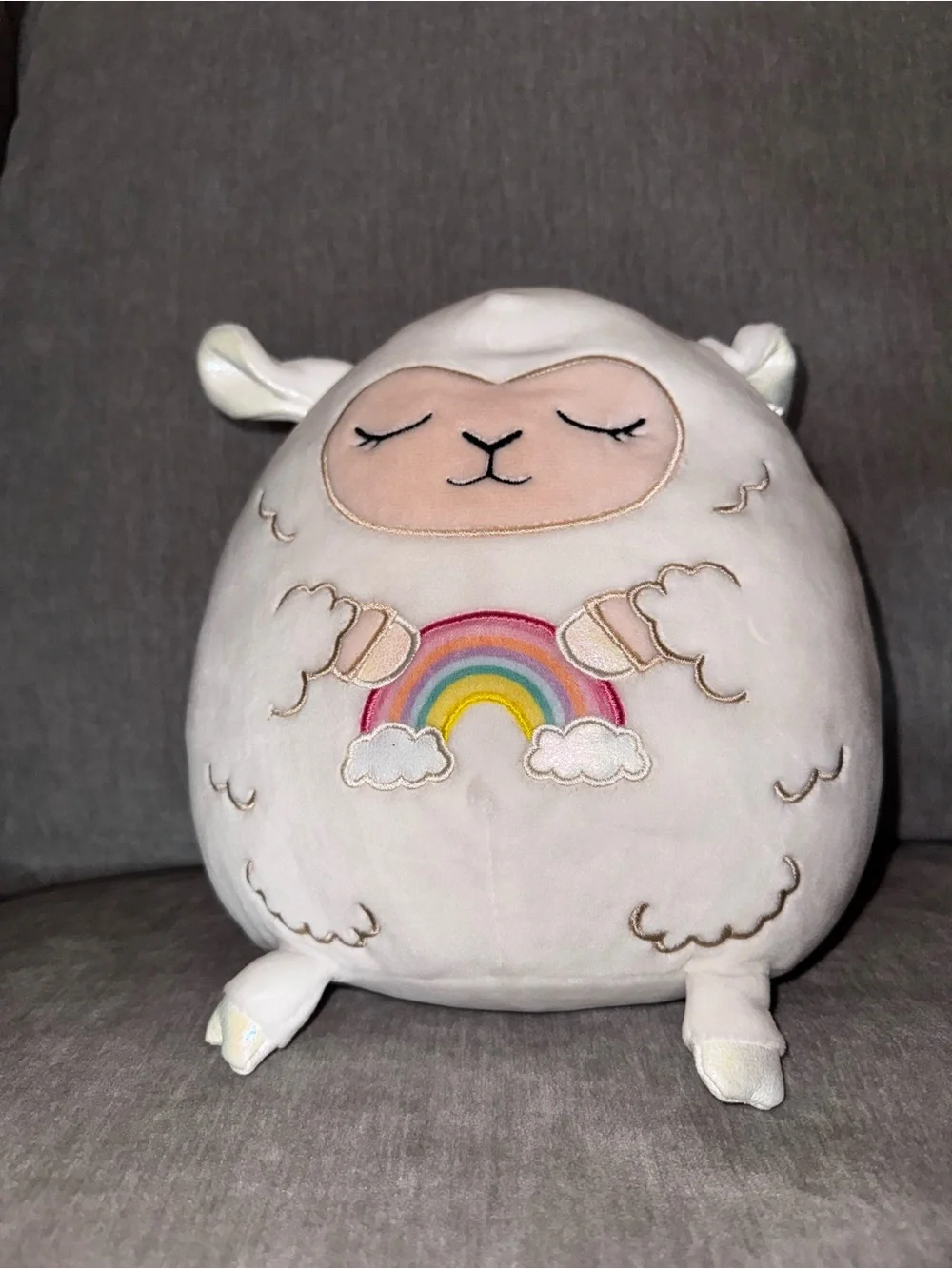 Rare Squishmallows Blossom White Lamb